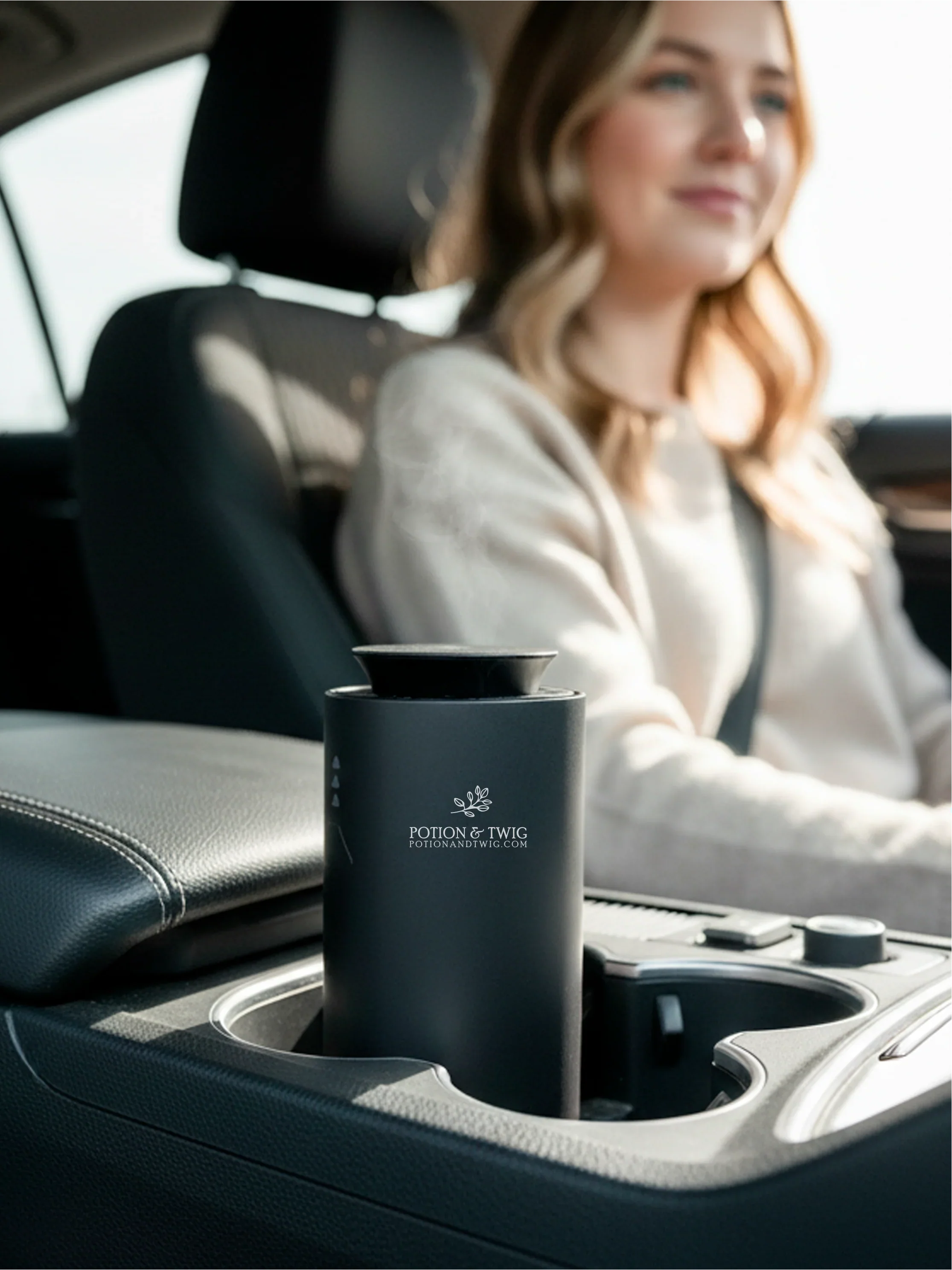 Compact Companion Diffuser for personal spaces with portable battery-operated design