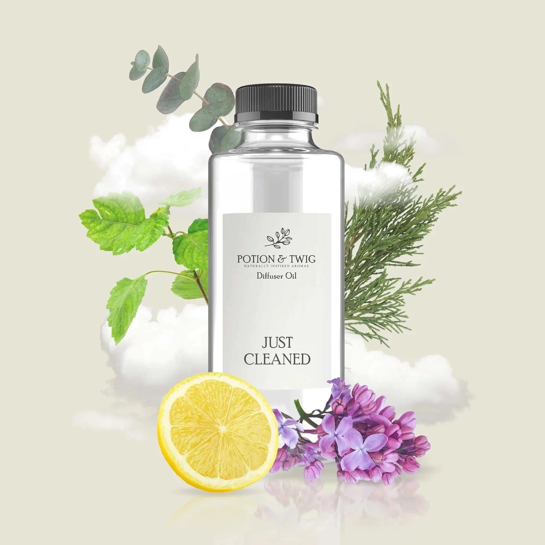 Bright lemon and lilac with clean mineral scent evoking freshly polished spaces