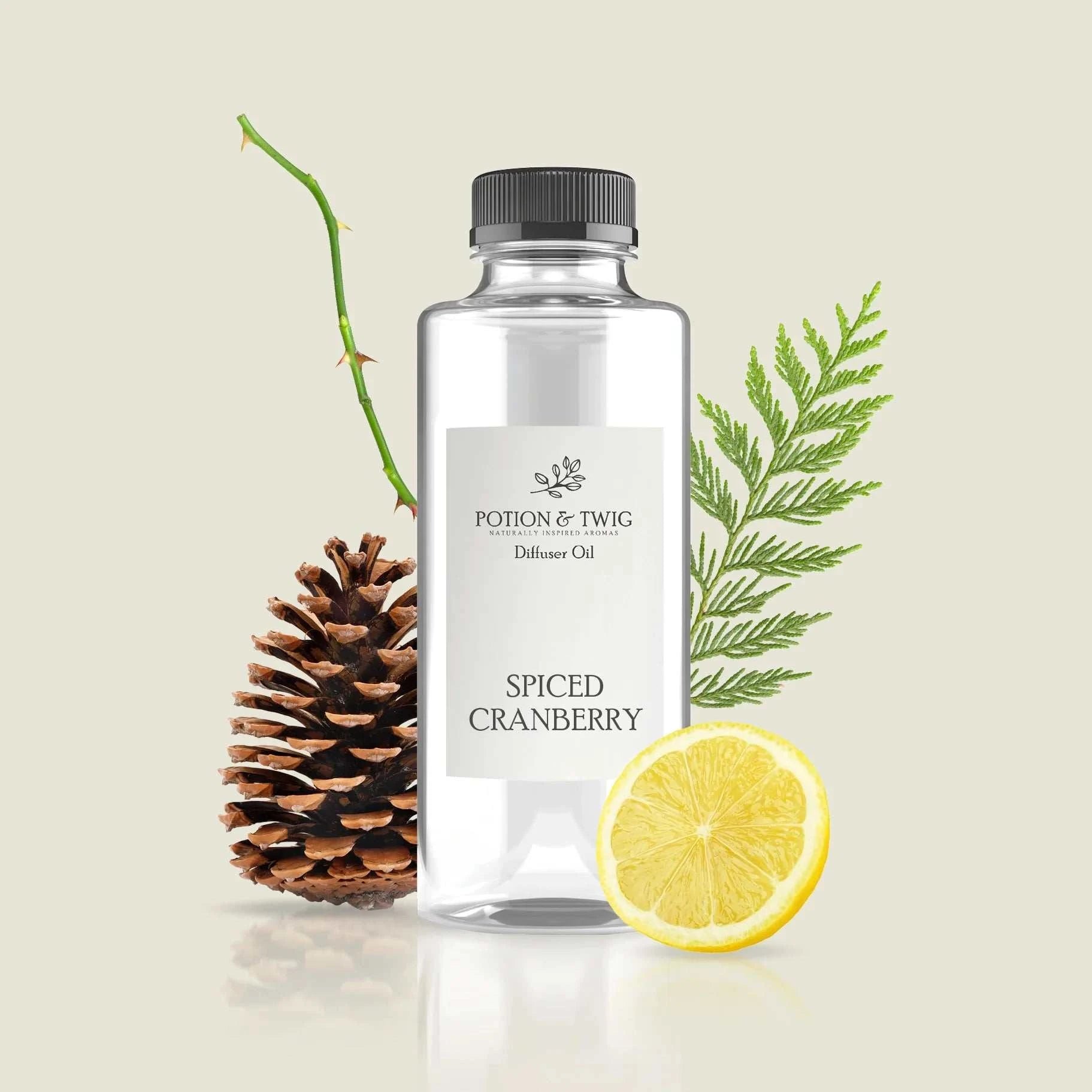 Spiced Cranberry autumn-inspired medley of ripe cranberry, soft florals, and warm spiced greens