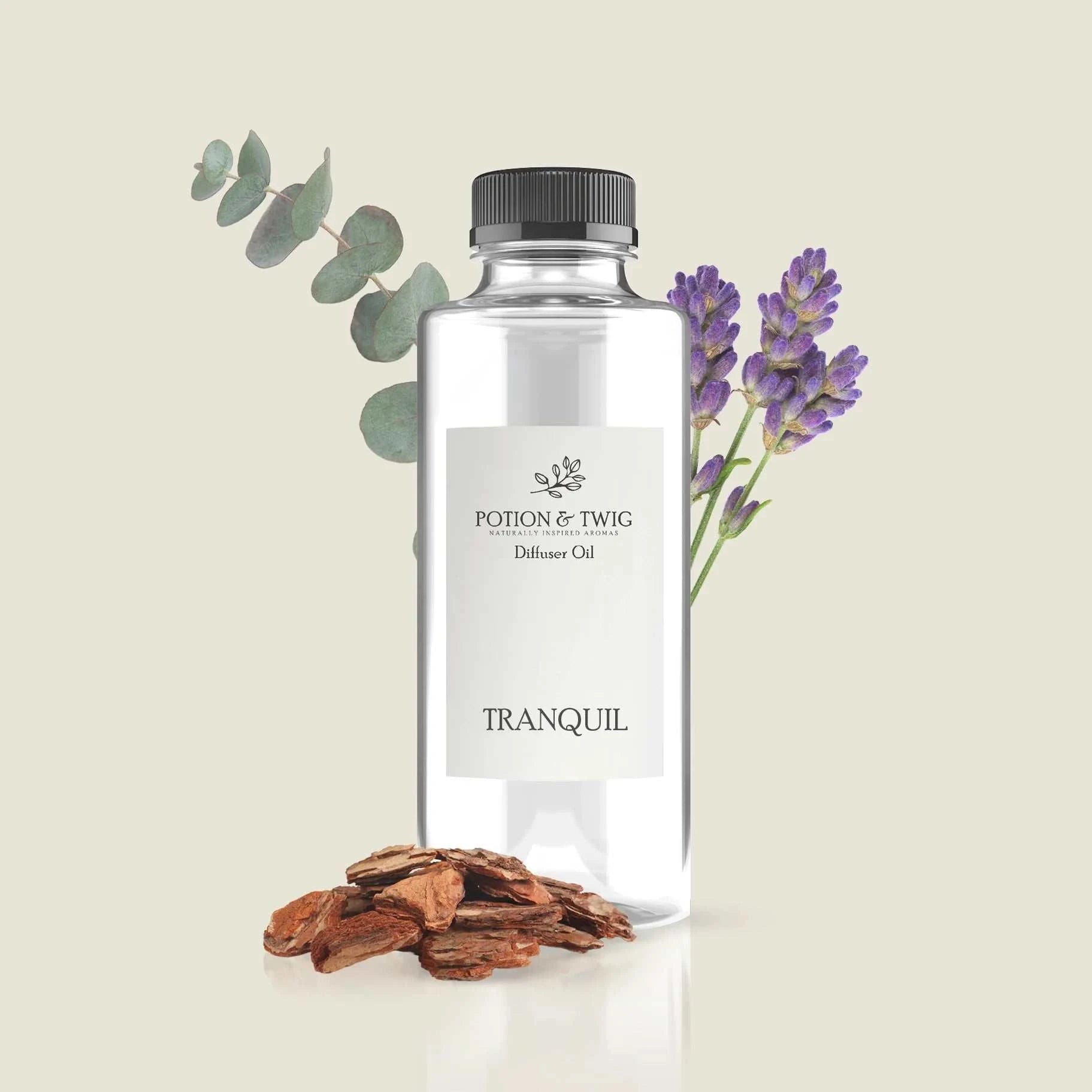 Calming affects of lavender with eucalyptus and cedarwood for a tranquil atmosphere