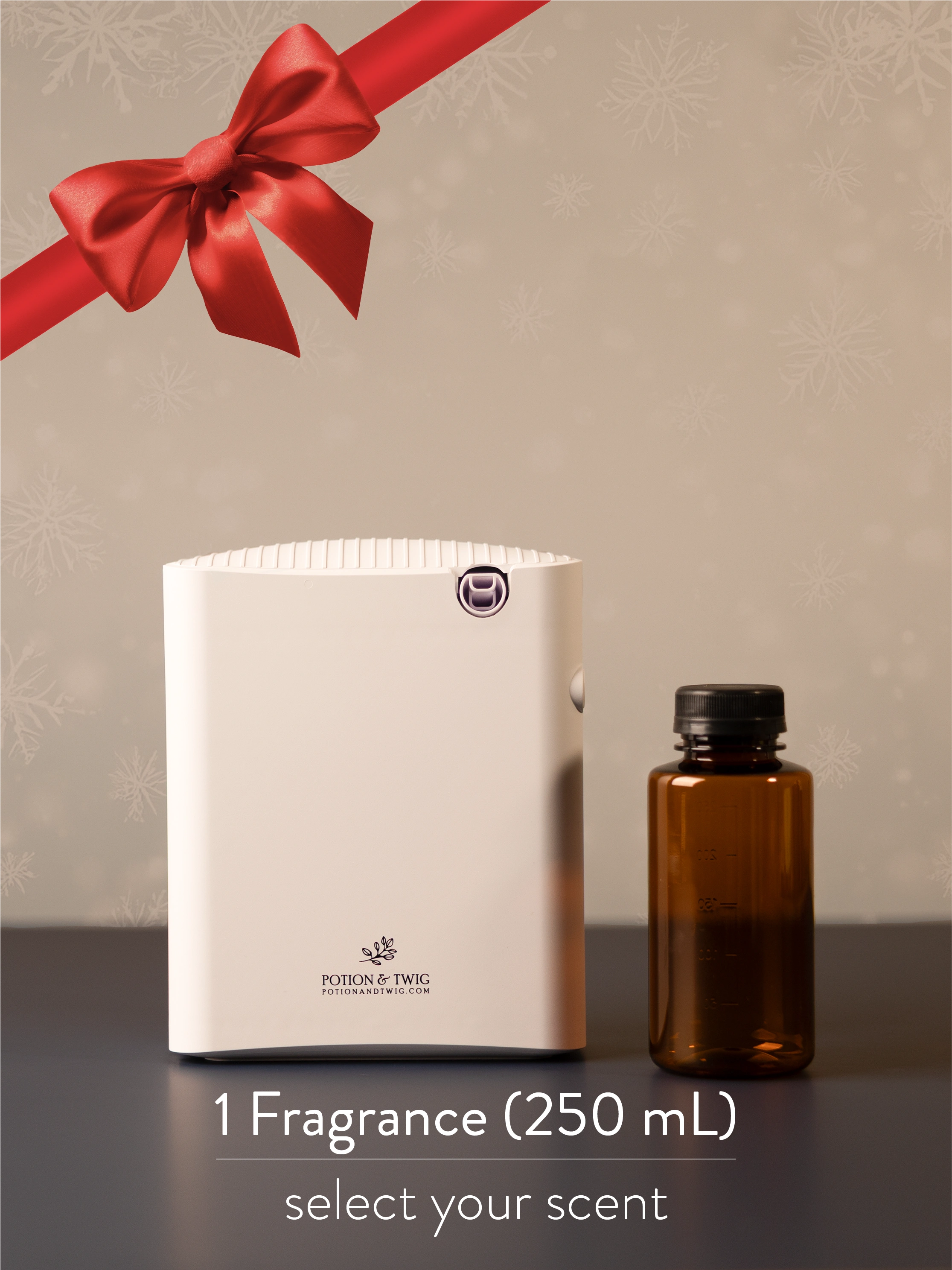 Gallery smart home scent diffuser with a bottle of diffuser oil