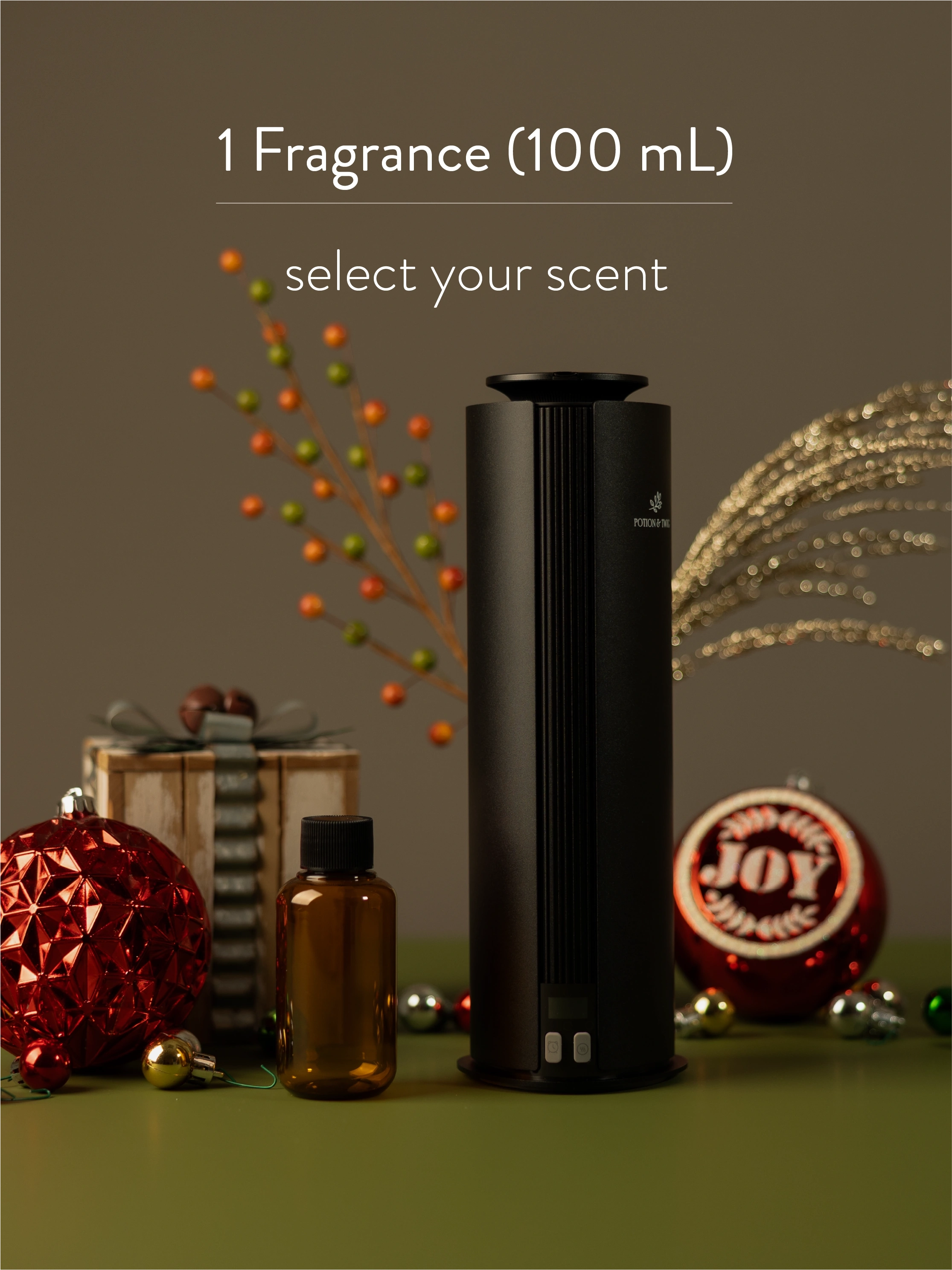 Spire smart home scent diffuser with a bottle of diffuser oil