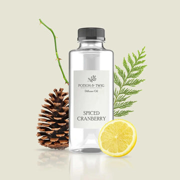 Spiced Cranberry autumn-inspired medley of ripe cranberry, soft florals, and warm spiced greens